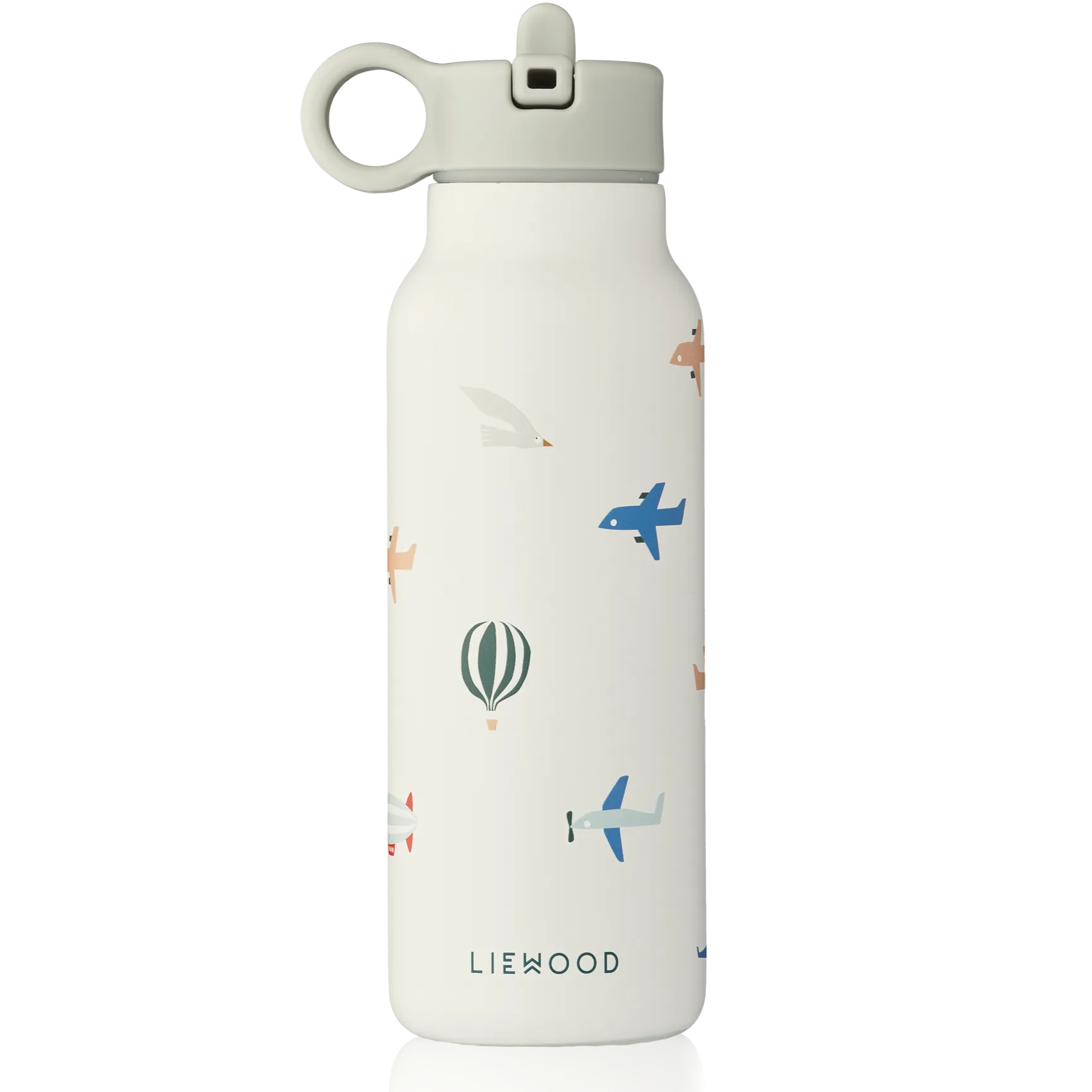 Falk Aviator Print Screw Top Bottle (350ml) (Ecru)