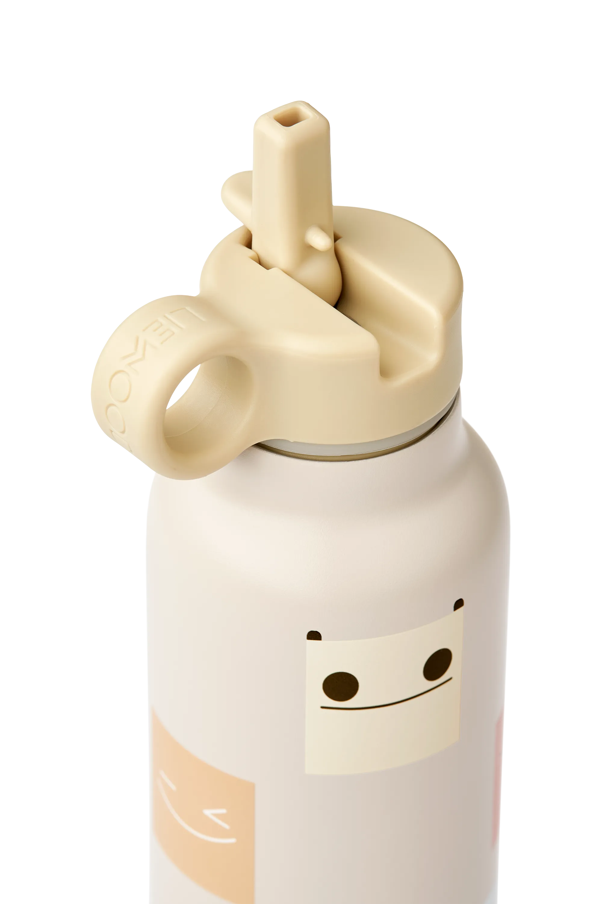 Falk Smiley Print Screw Top Bottle (500ml) (Sandy)
