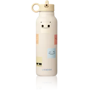Falk Smiley Print Screw Top Bottle (500ml) (Sandy)