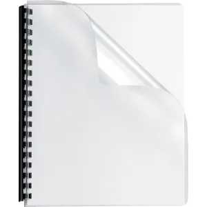 Fellowes Crystals™ Clear PVC Covers - Oversize, 100 pack