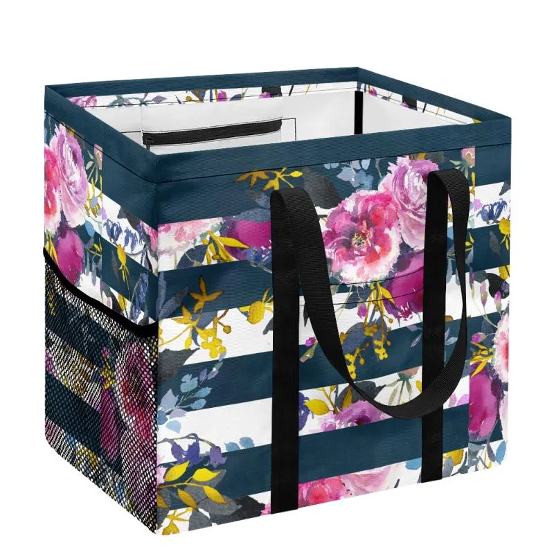 Floral Stripes Tote- Preorder - Closing 4/3 - ETA late May