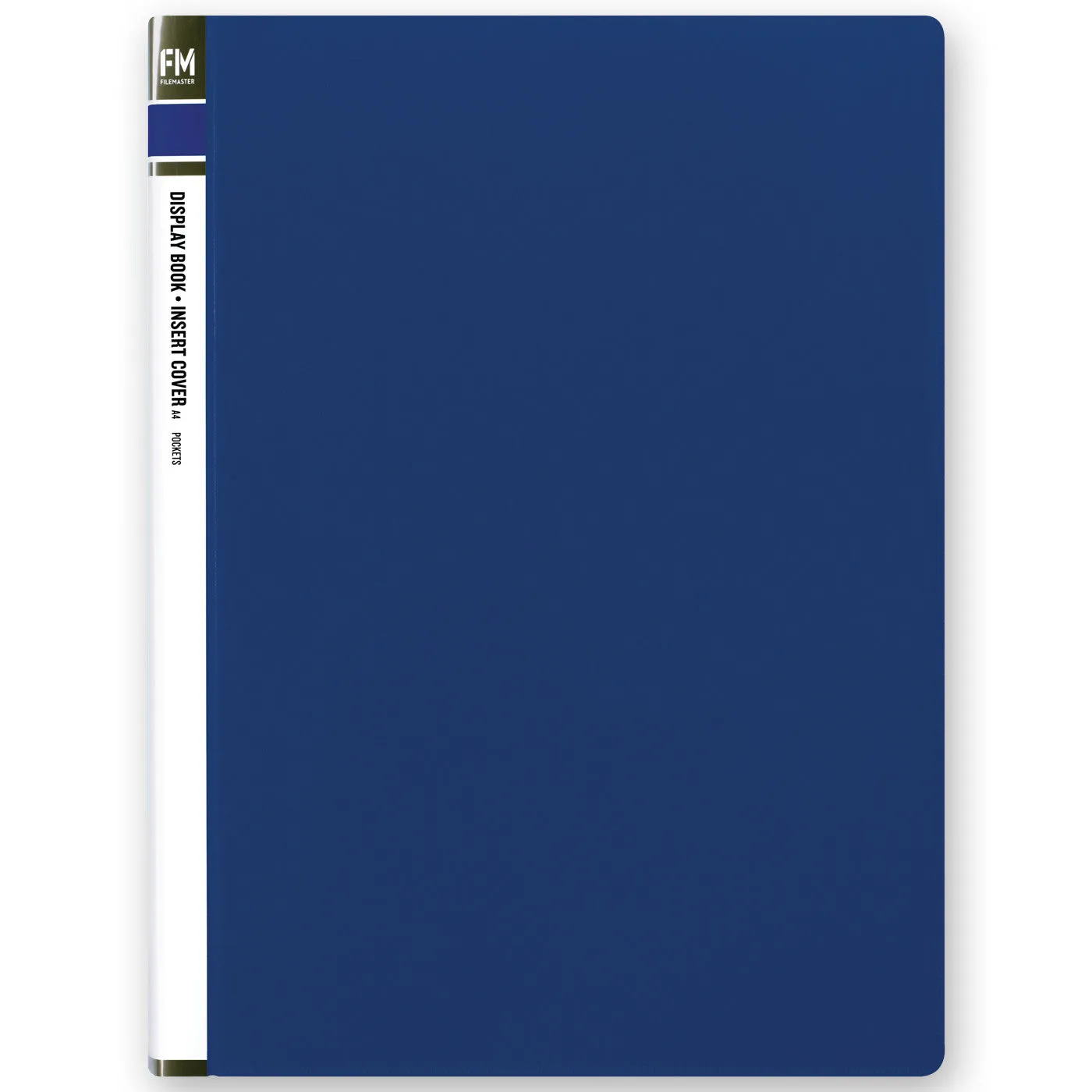 FM Display Book Clear File A4 10 Pocket Blue