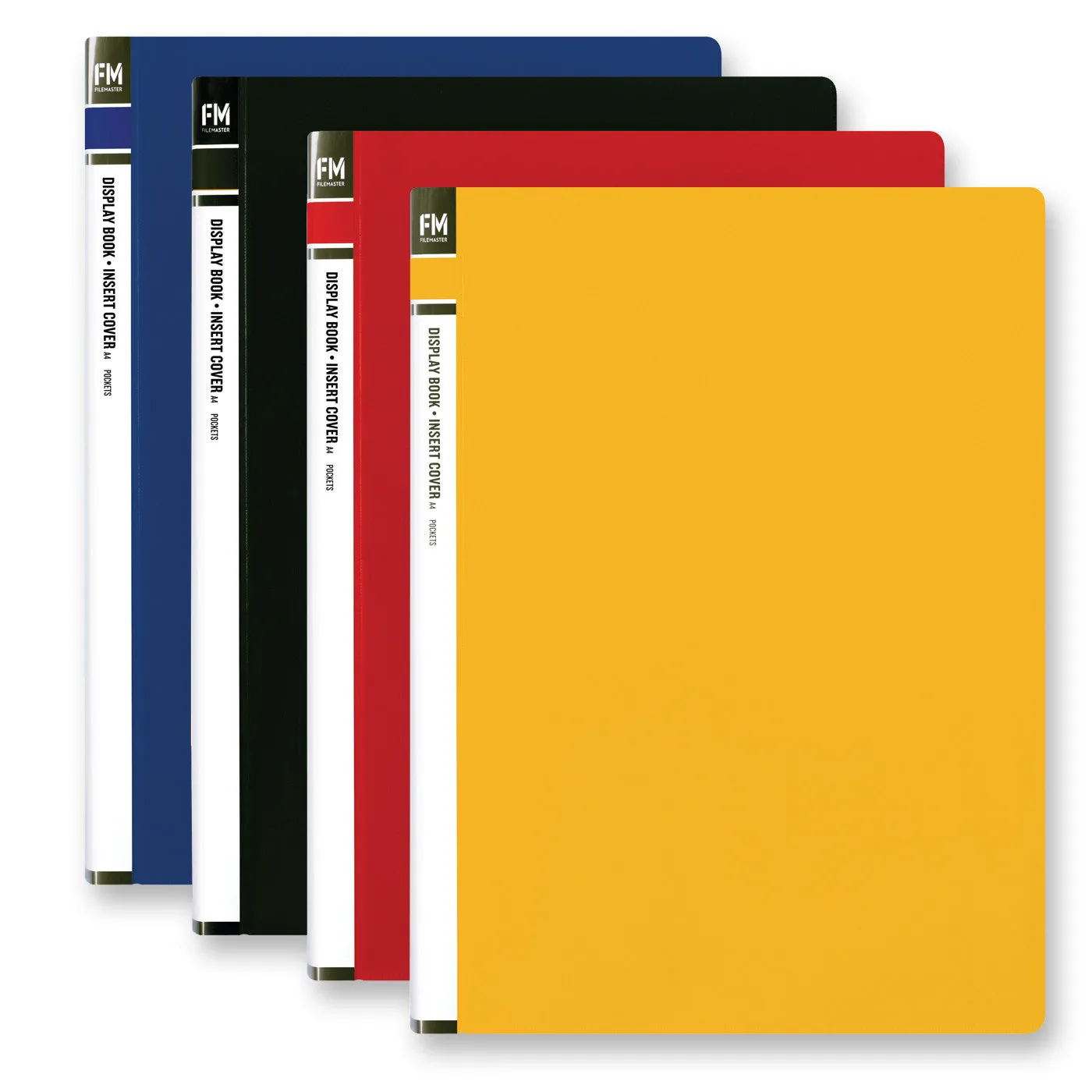 FM Display Book Clear File A4 10 Pocket Red