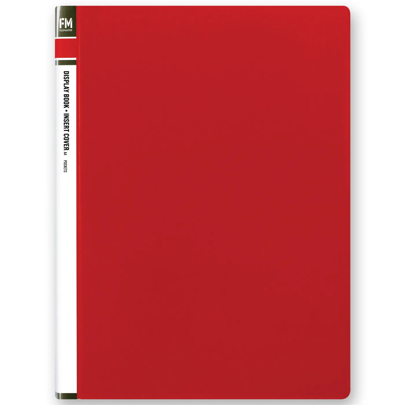 FM Display Book Clear File A4 10 Pocket Red