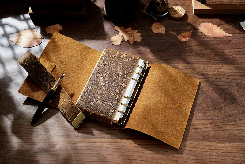 Full Grain Leather Code Sketchbook, Lock Journal Password Notebook Leather Code Journal A6 Leather Journal