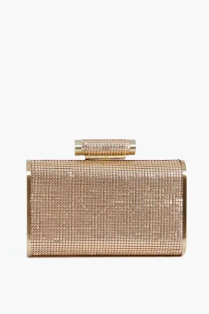 Gold Inca Mesh Clutch
