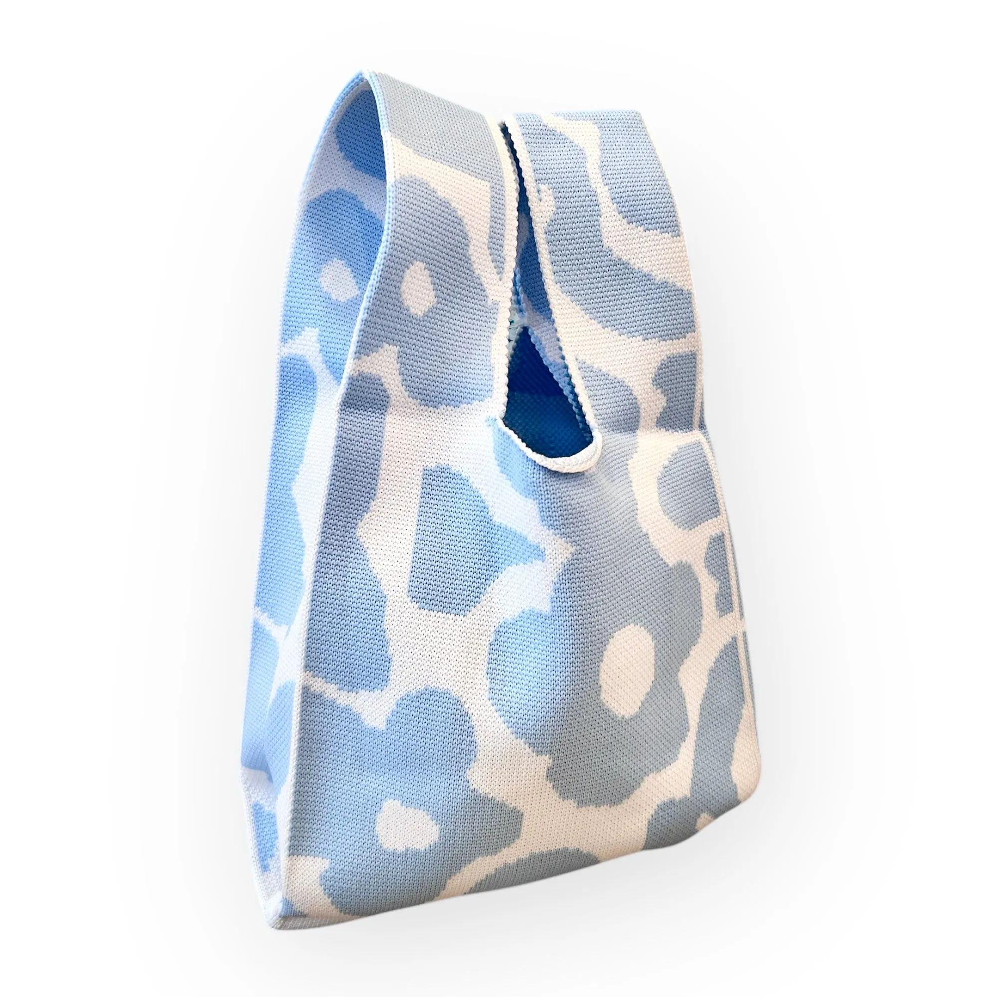 Groovy Flower Knit Tote Bag