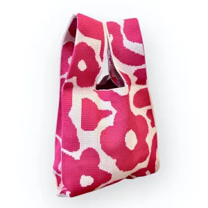 Groovy Flower Knit Tote Bag