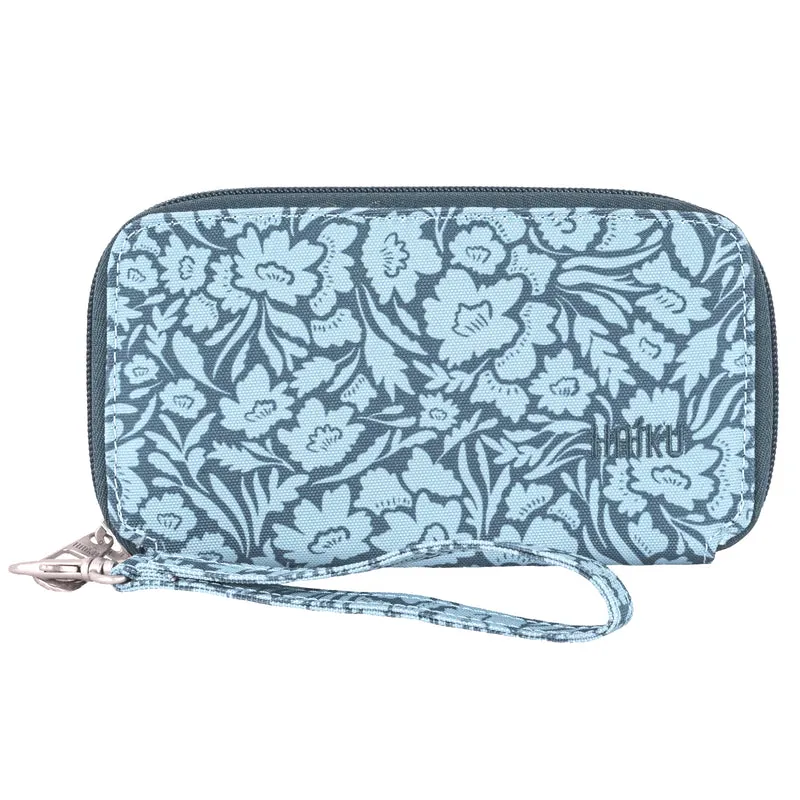 Haiku Intrepid RFID Wallet in Rosewood, Stone Gray, River Rock Blue, Gray Poplar & Black
