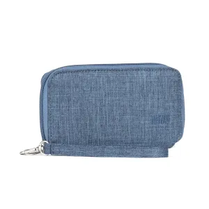 Haiku Intrepid RFID Wallet in Rosewood, Stone Gray, River Rock Blue, Gray Poplar & Black