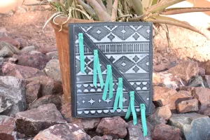 Hand made Portfolio with Leather and Blood Knots
