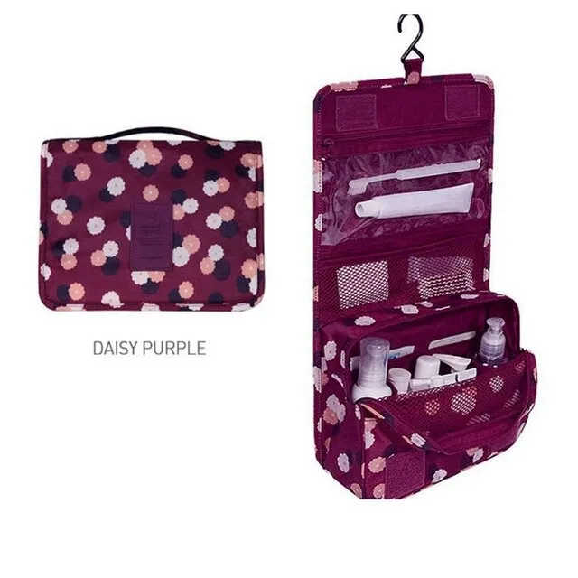 Hanging Travel Cosmetic Bag Women Zipper Make Up Bag Polyester High Capacity Makeup Case handbag Organizer Storage Wash Bath Bag