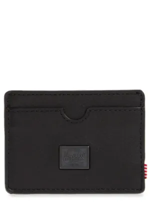 Herschel Charlie Leather Cardholder - Black (RFID)