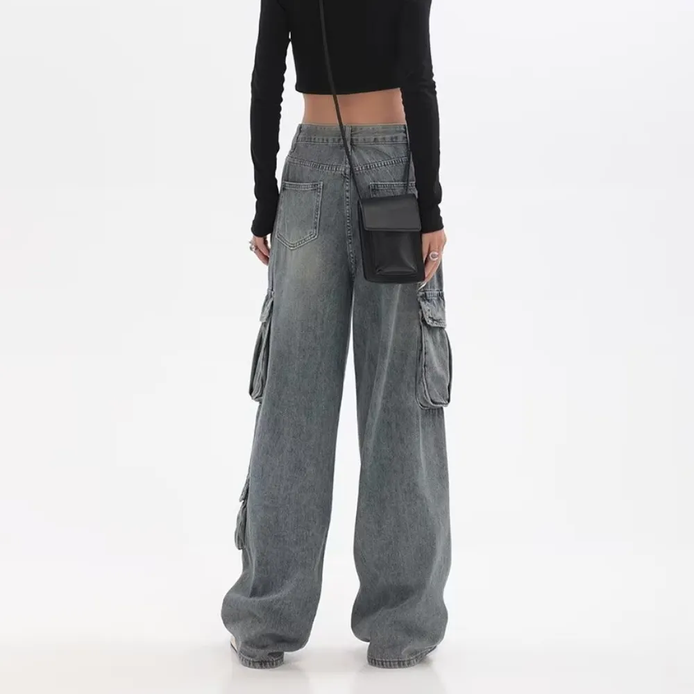 High Street Multi-Pocket Cargo Jeans