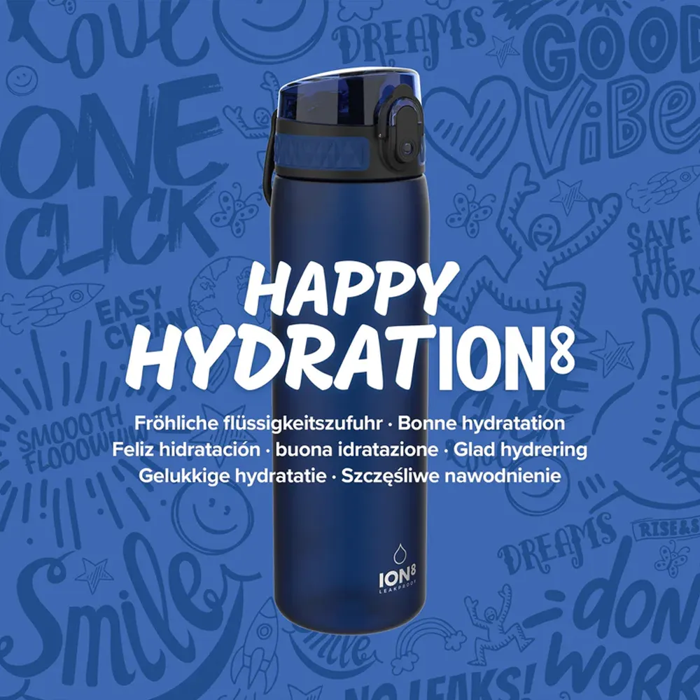 Ion8 Slim Water Bottle 500 ml - Navy