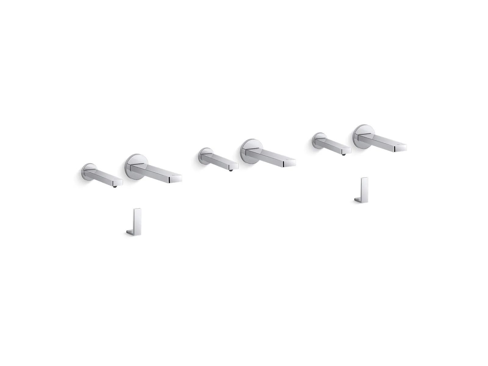 KOHLER K-181026-BC1 Composed Touchless lavatory faucets and soap dispensers with Kinesis sensor technology, AC-powered, 0.5 gpm