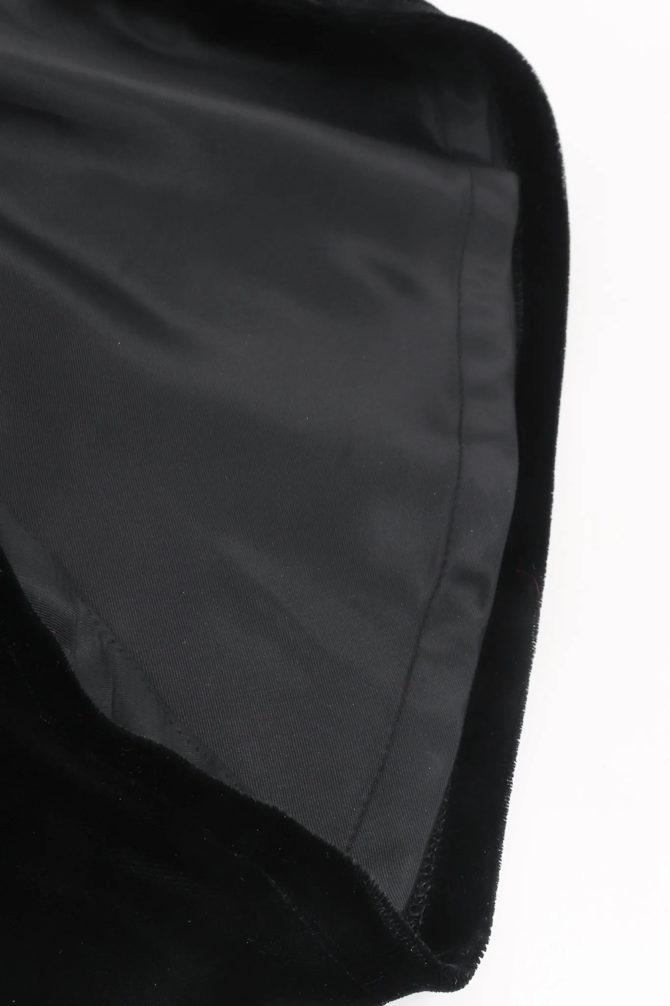 Lamé Ruffle Velvet Sheath Gown