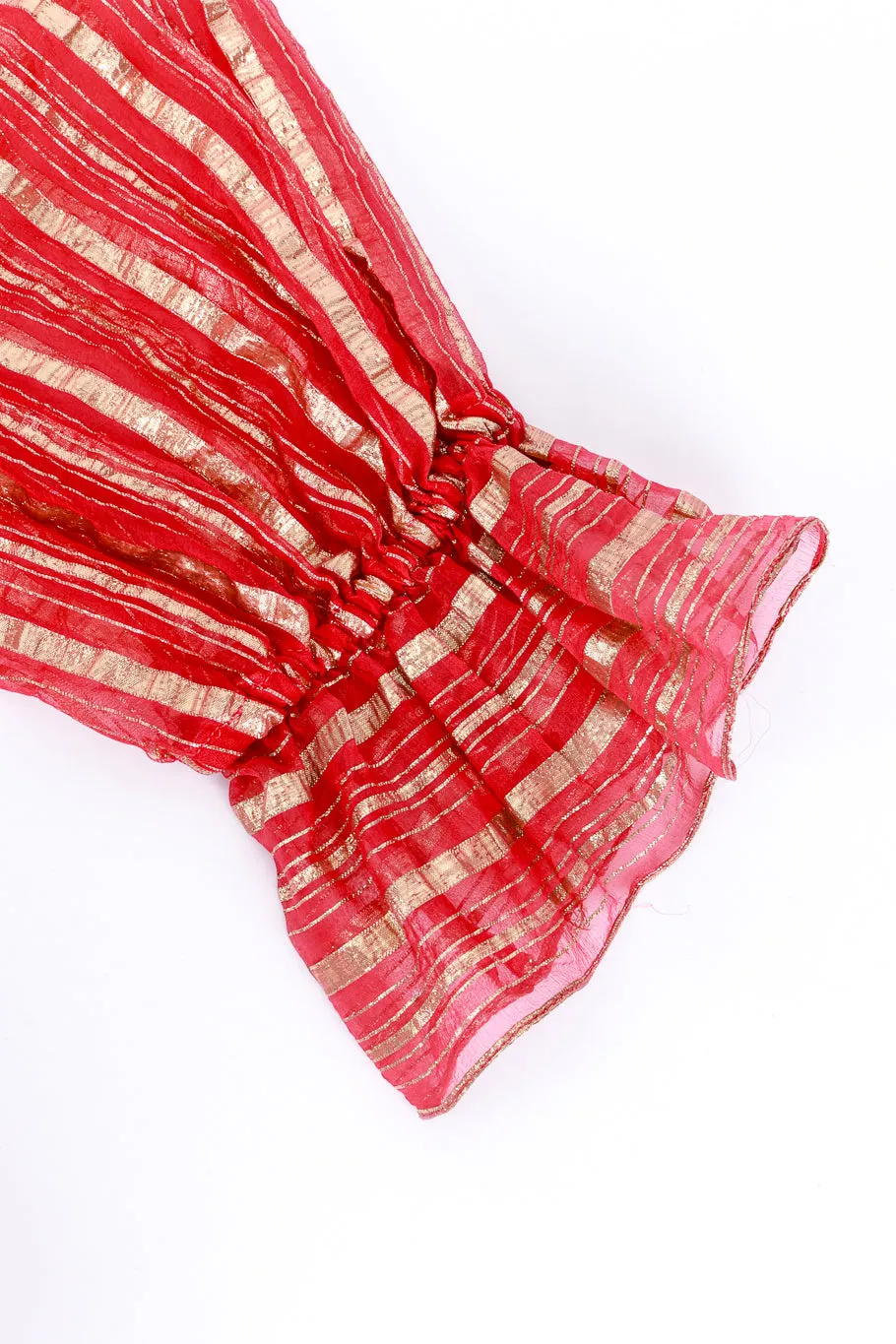 Lamé Striped Maxi Dress
