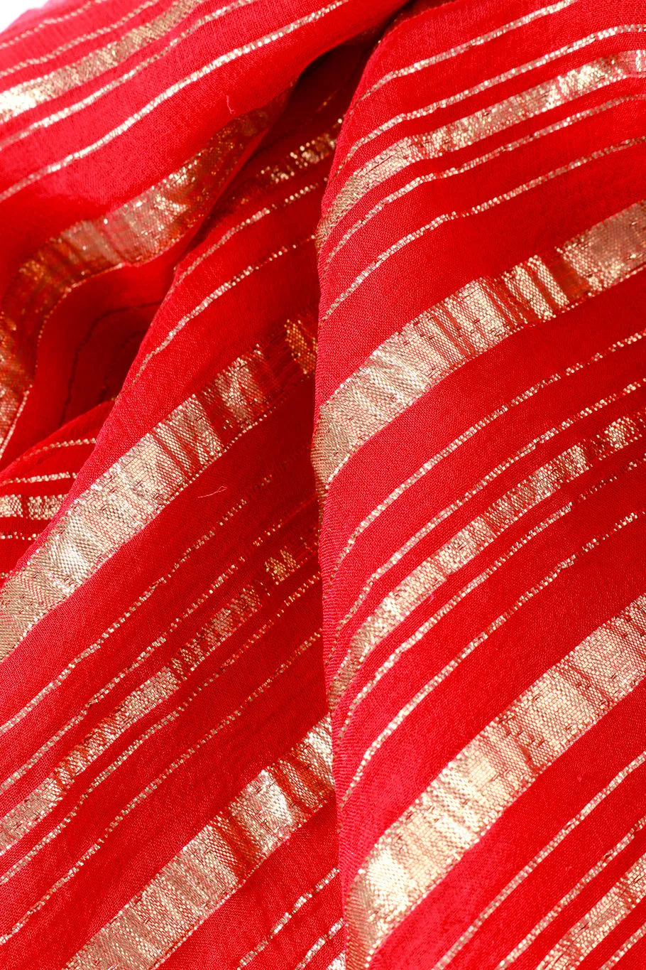 Lamé Striped Maxi Dress
