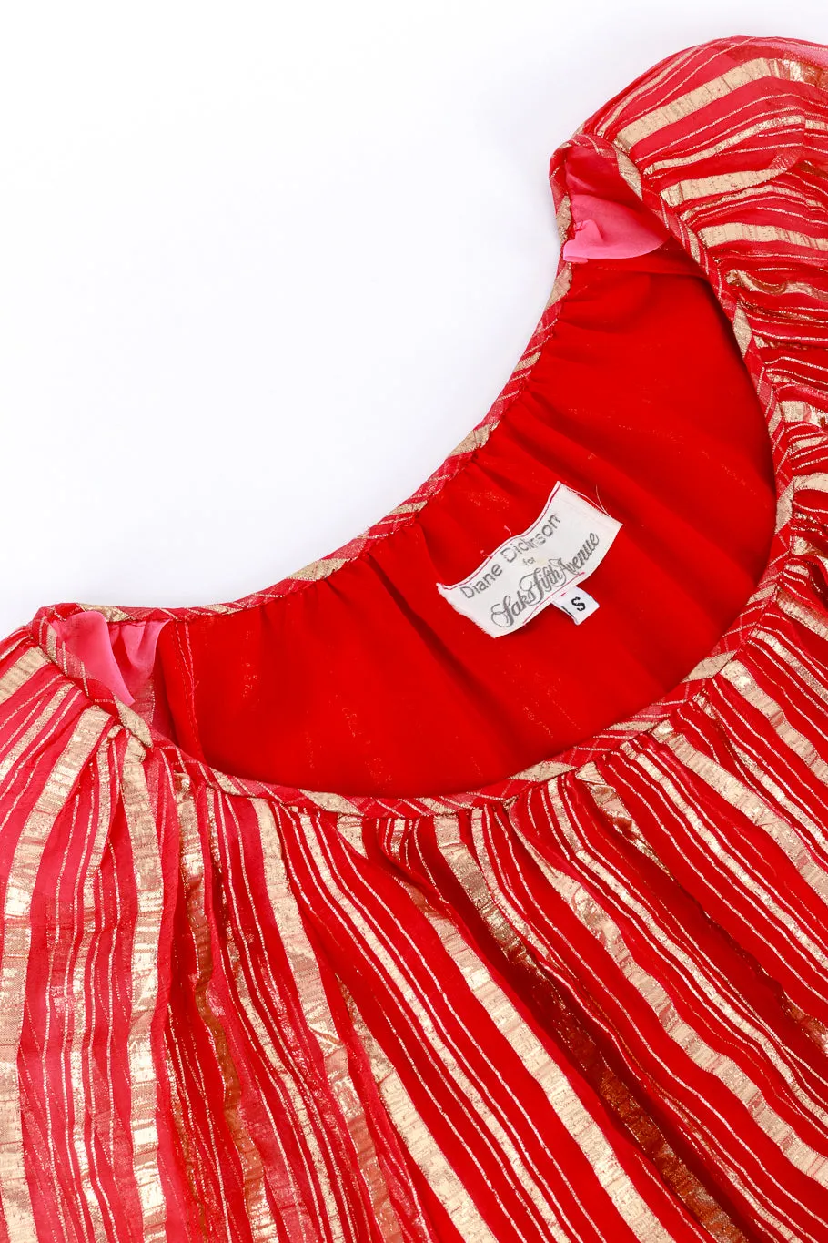Lamé Striped Maxi Dress