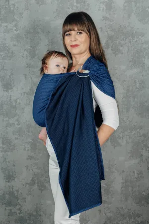 LennyLamb Ring Sling With Gathered Shoulder Cobalt