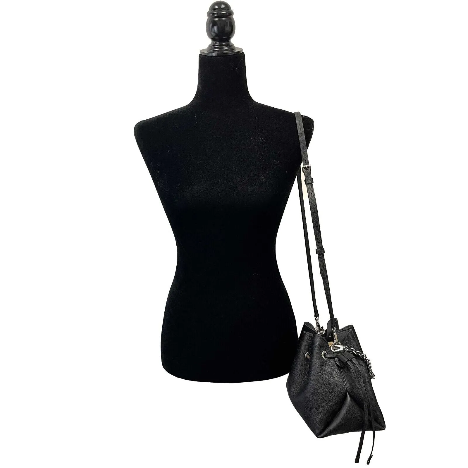 Louis Vuitton - Bella Mahina Noir - Black Leather W/ Pouch / Shoulder Strap