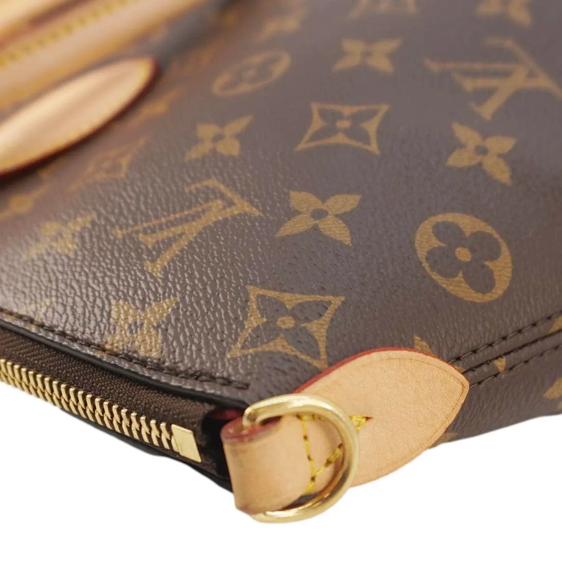 LOUIS VUITTON Boetie MM Monogram Canvas Shoulder Bag Brown