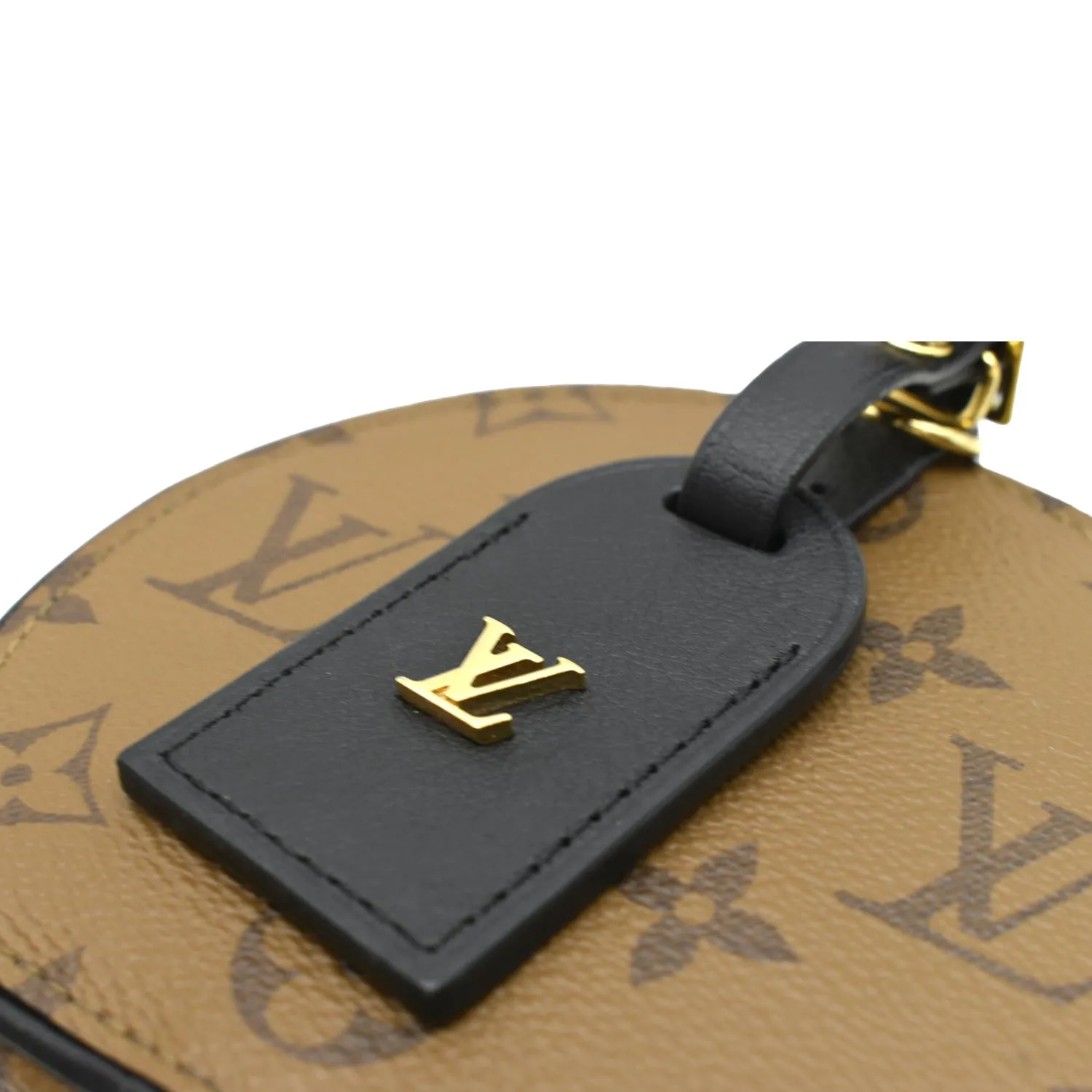 LOUIS VUITTON  Boite Chapeau Mini Reverse Monogram Canvas Shoulder Bag Brown