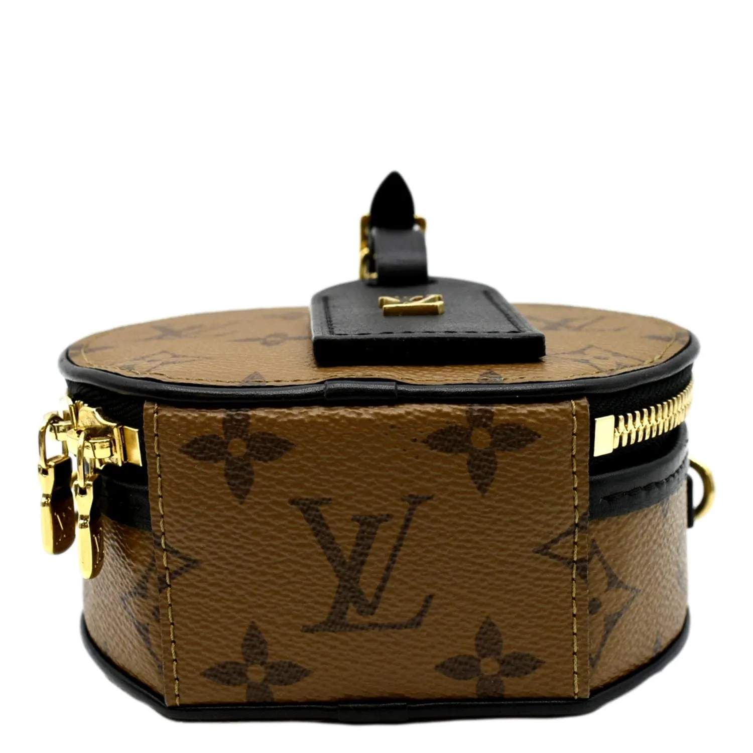 LOUIS VUITTON  Boite Chapeau Mini Reverse Monogram Canvas Shoulder Bag Brown