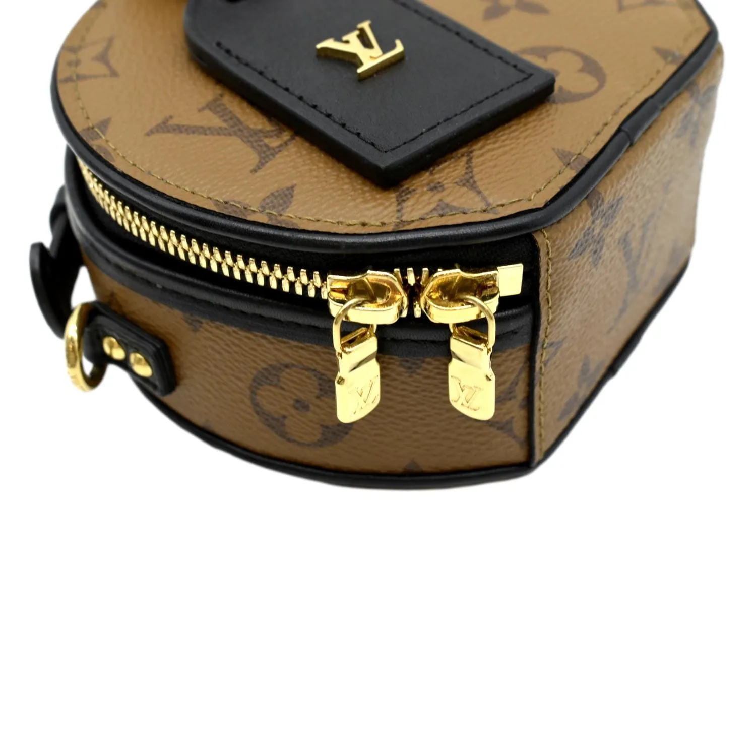 LOUIS VUITTON  Boite Chapeau Mini Reverse Monogram Canvas Shoulder Bag Brown