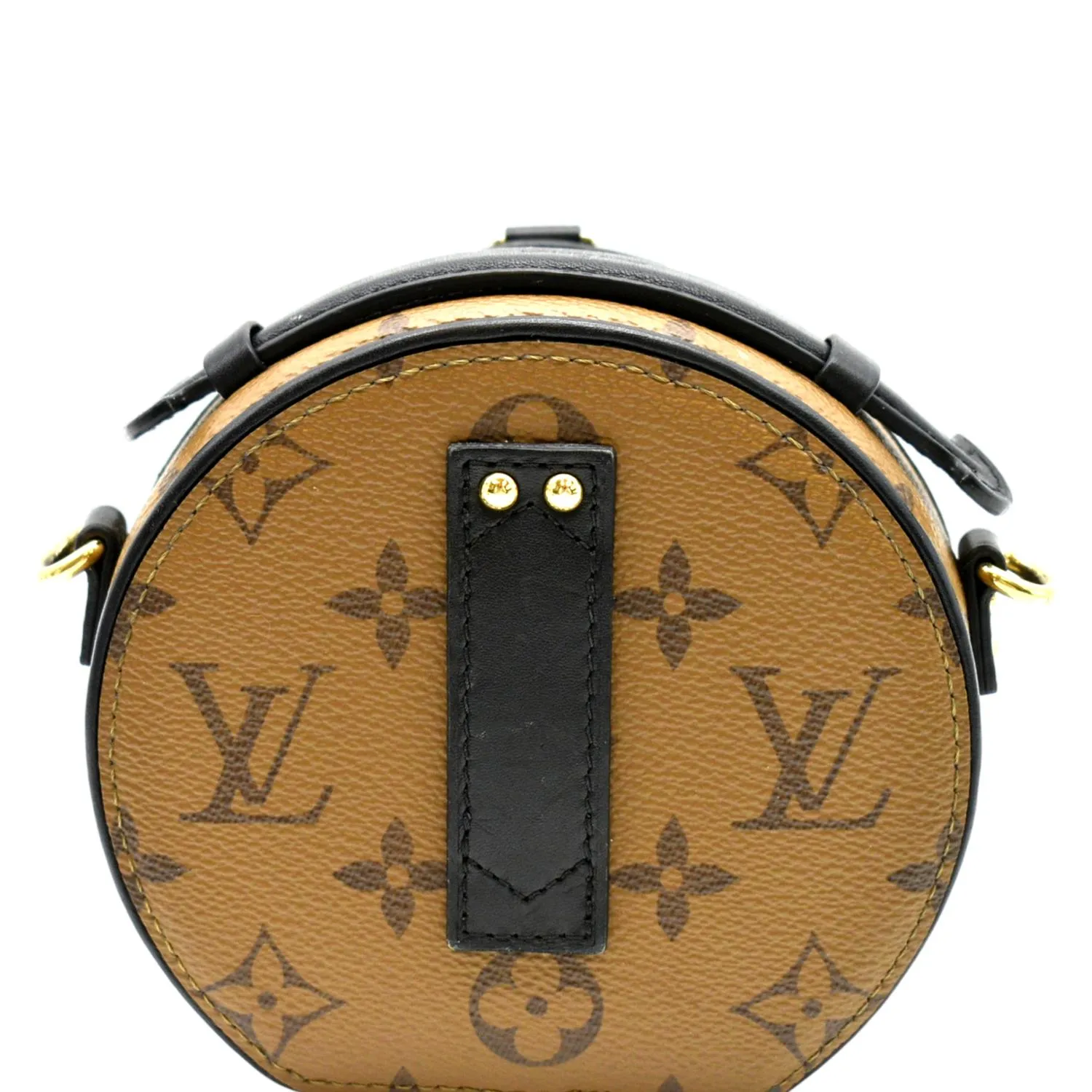 LOUIS VUITTON  Boite Chapeau Mini Reverse Monogram Canvas Shoulder Bag Brown
