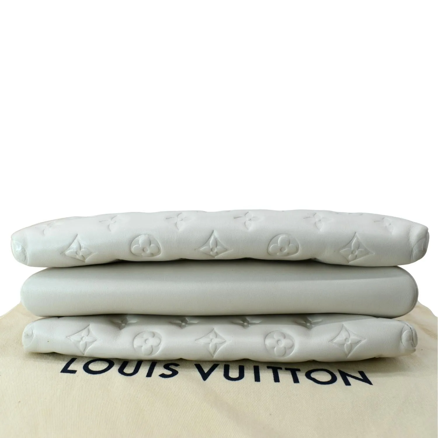 LOUIS VUITTON Coussin PM Monogram Embossed Shoulder Bag Cream - Hot Deals