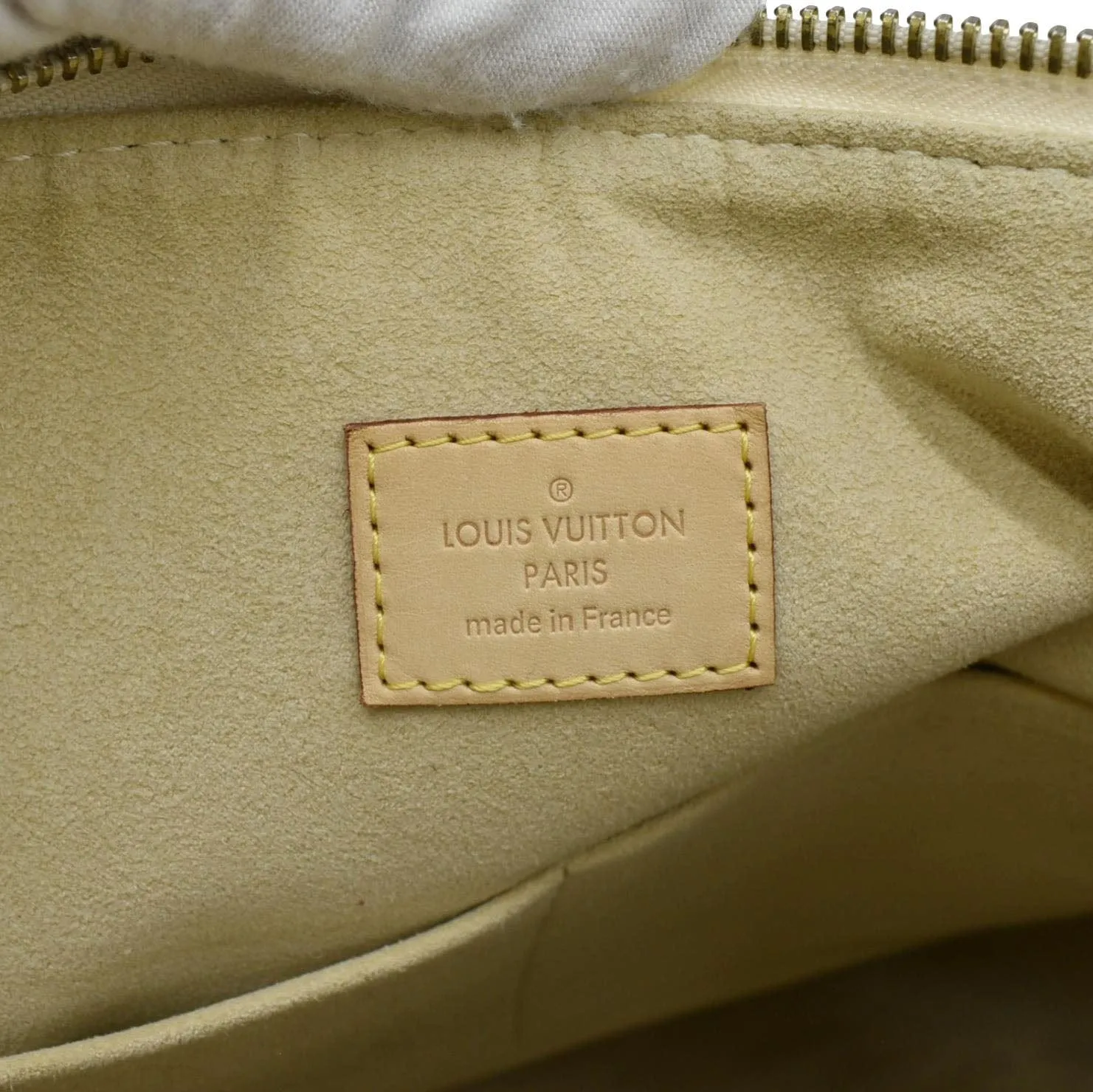 LOUIS VUITTON Evora MM Damier Azur Tote Shoulder Bag White