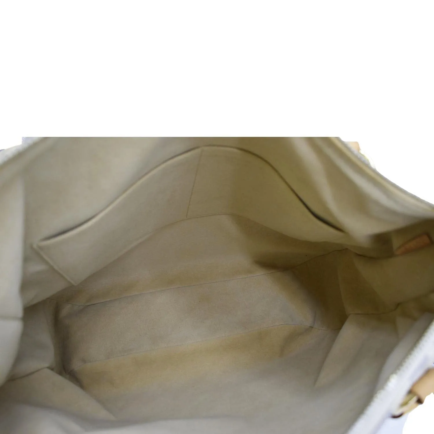 LOUIS VUITTON Evora MM Damier Azur Tote Shoulder Bag White