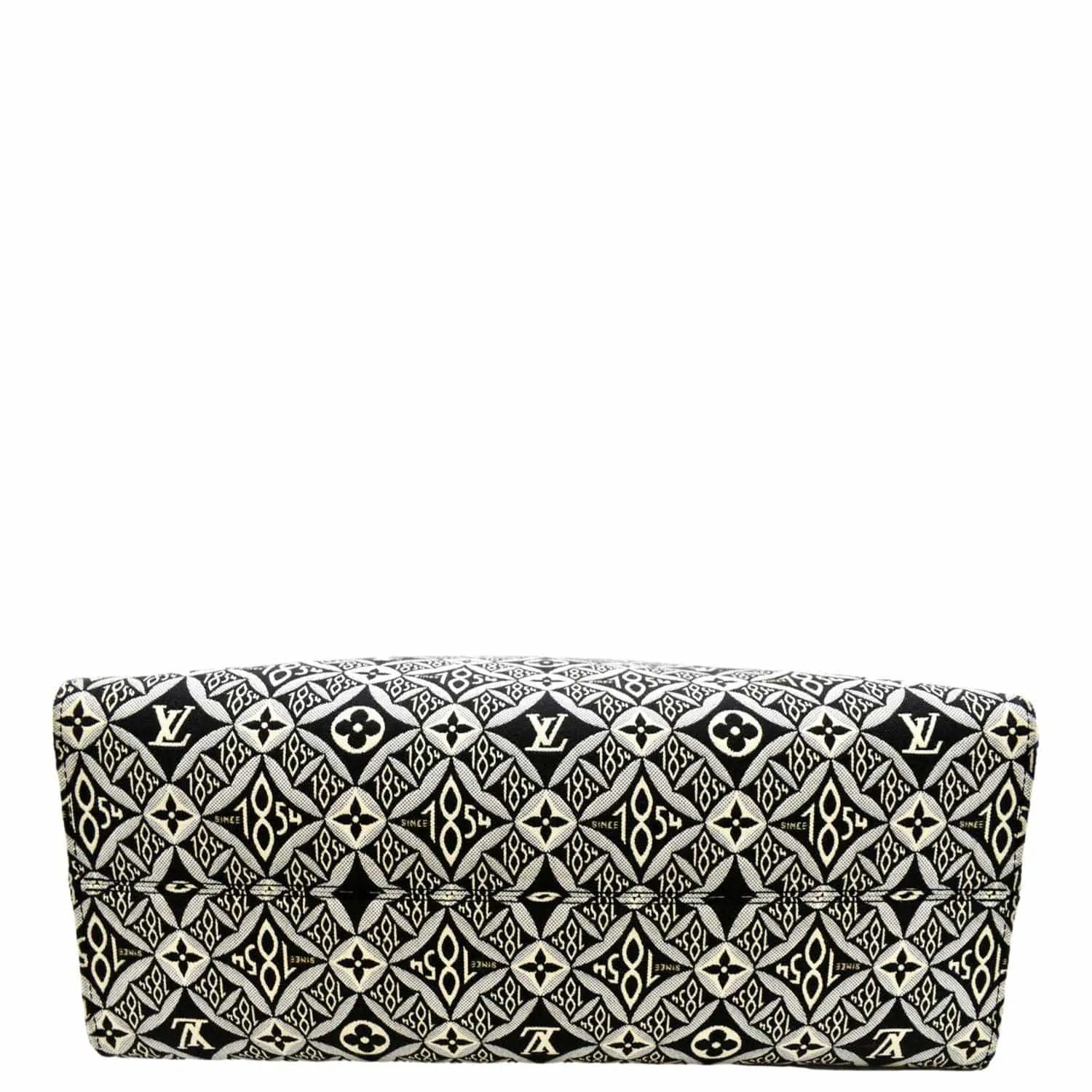 LOUIS VUITTON Onthego GM 1854 Jacquard Tote Bag Grey