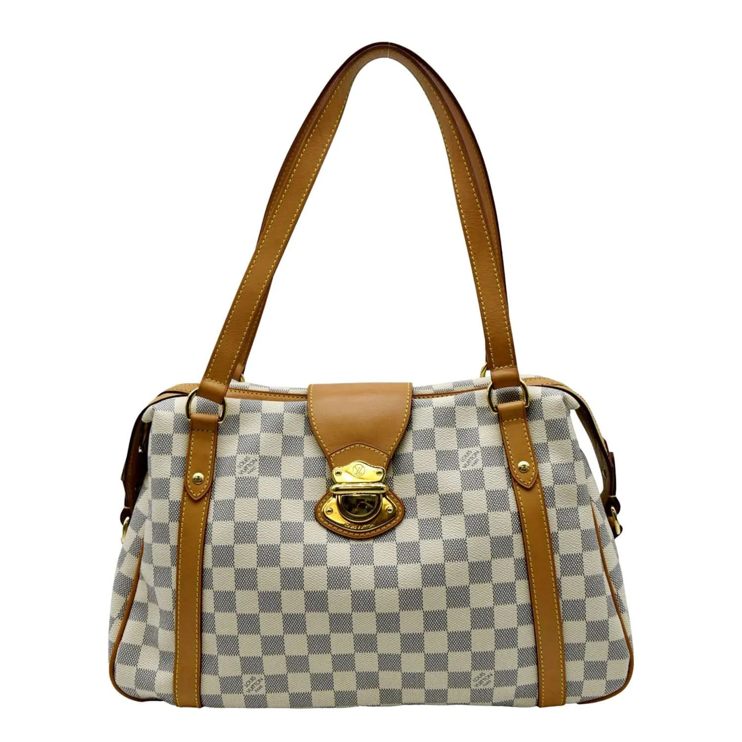 LOUIS VUITTON Stresa PM Damier Azur Shoulder Bag White
