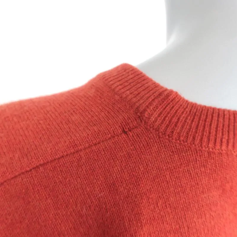 Lucien Pellat-Finet Cashmere Sweater Terracotta Metallic-Trim Size Medium