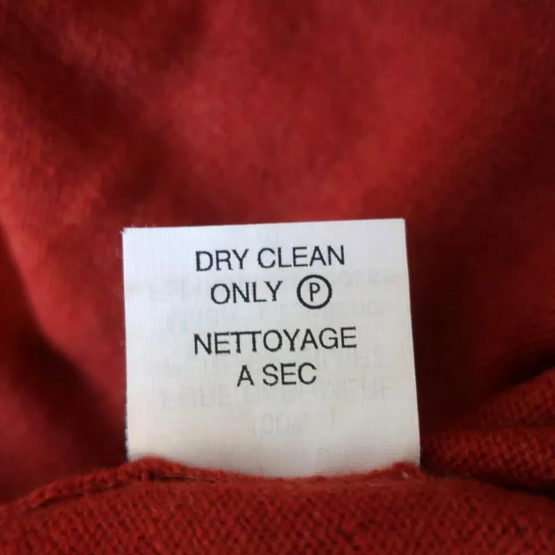Lucien Pellat-Finet Cashmere Sweater Terracotta Metallic-Trim Size Medium