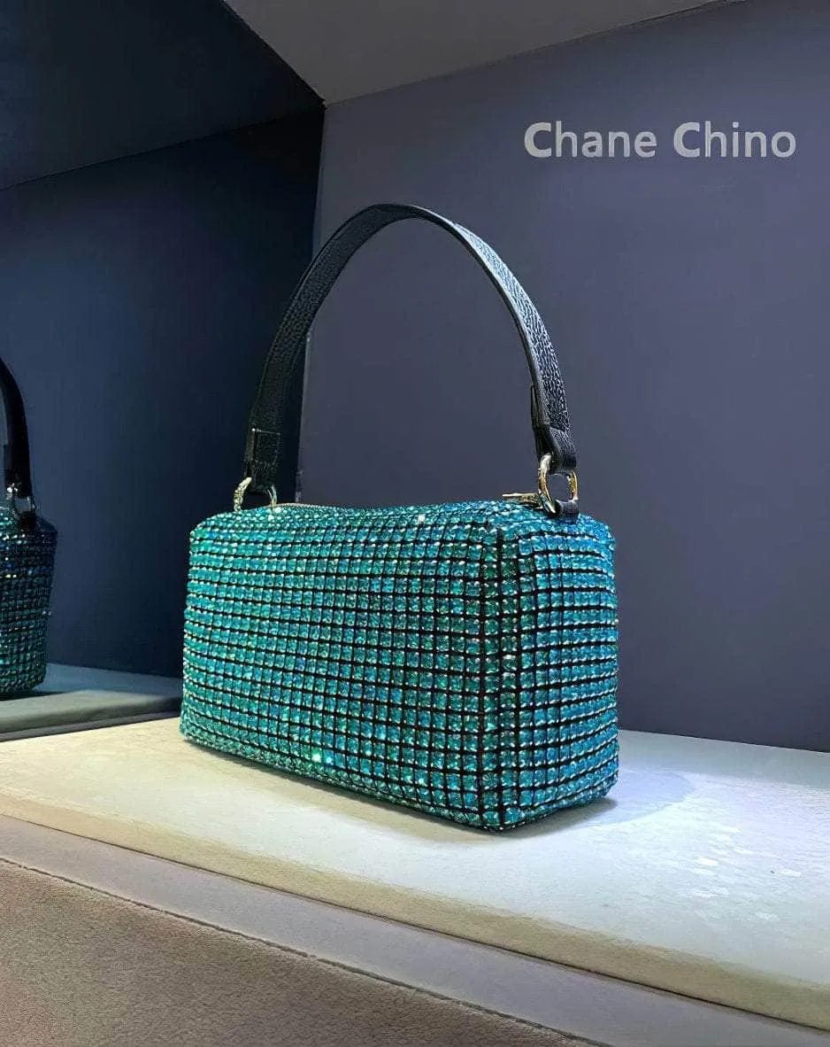 Luxury Sparkling Rhinestone Crossbody Clutch Bag