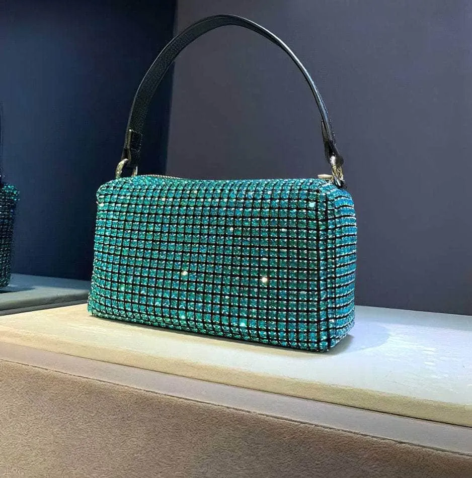 Luxury Sparkling Rhinestone Crossbody Clutch Bag