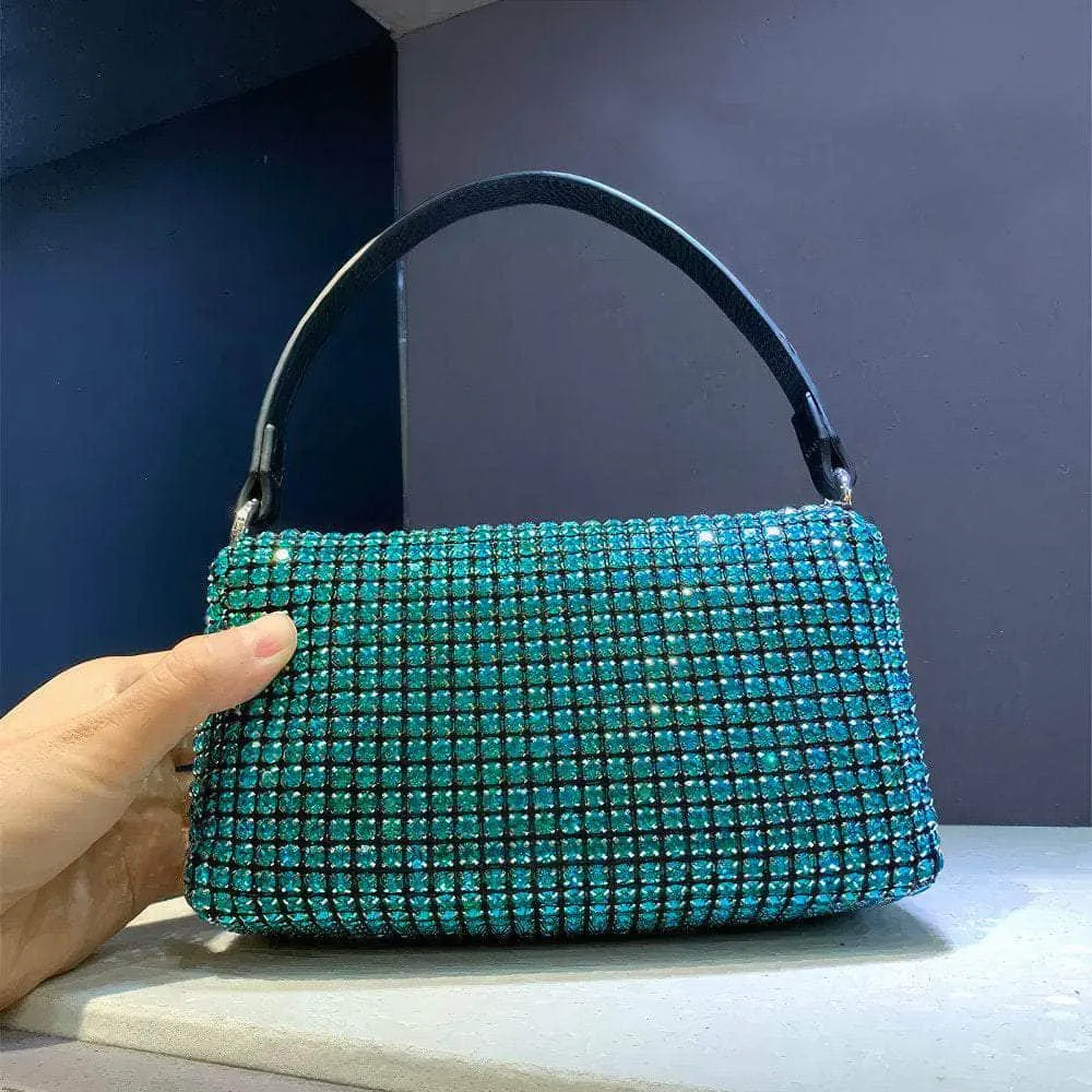 Luxury Sparkling Rhinestone Crossbody Clutch Bag