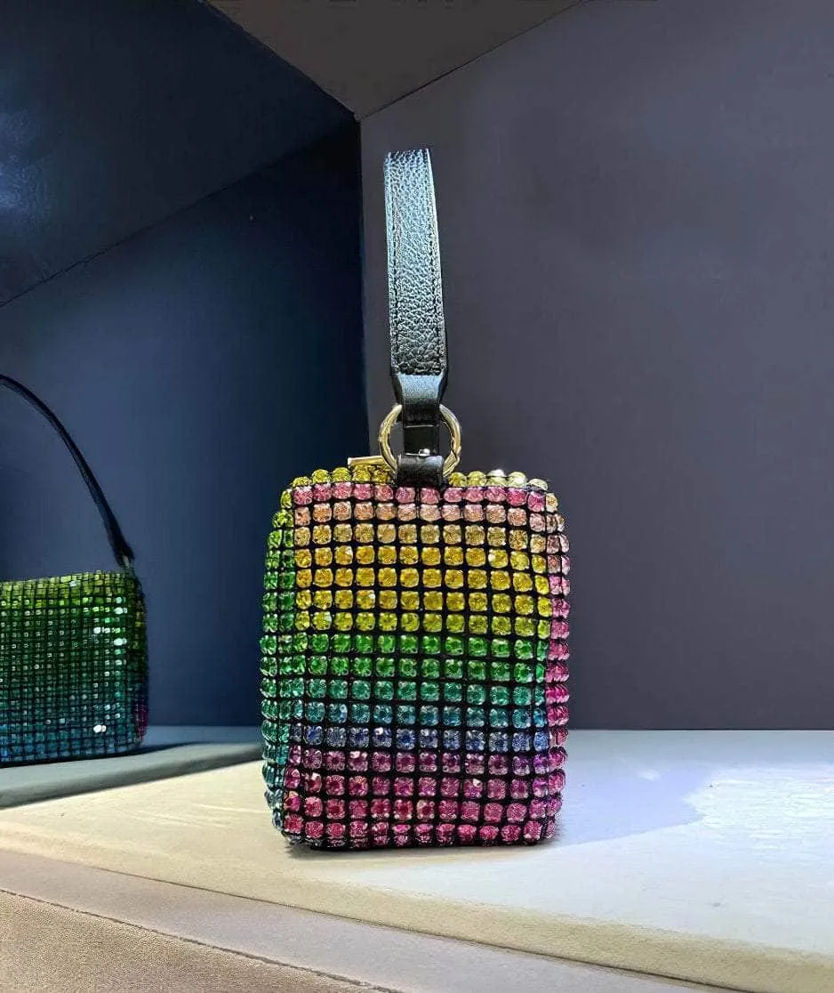 Luxury Sparkling Rhinestone Crossbody Clutch Bag