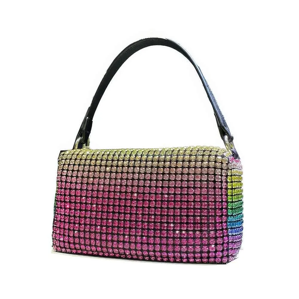 Luxury Sparkling Rhinestone Crossbody Clutch Bag