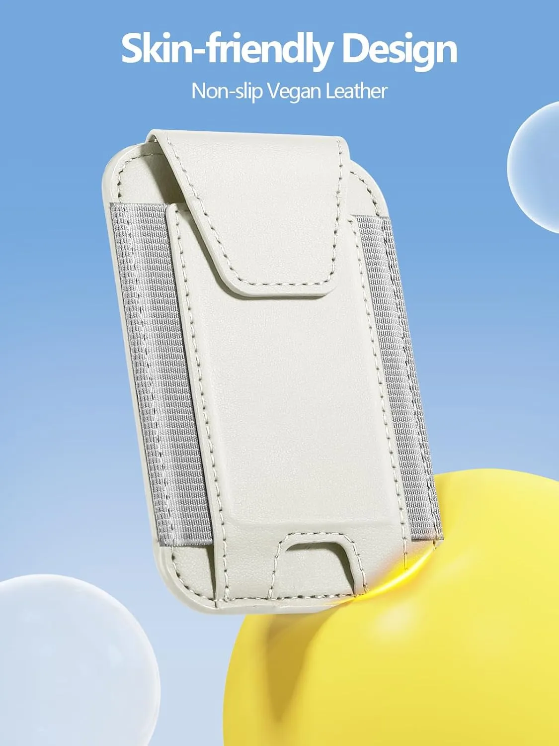 Magsafe Wallet with Privacy Flap Cover, Stronger Magnetic Card Holder for Iphone Series