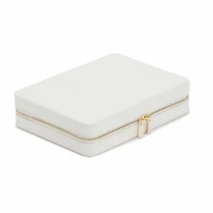 Maria Large Zip Case - White