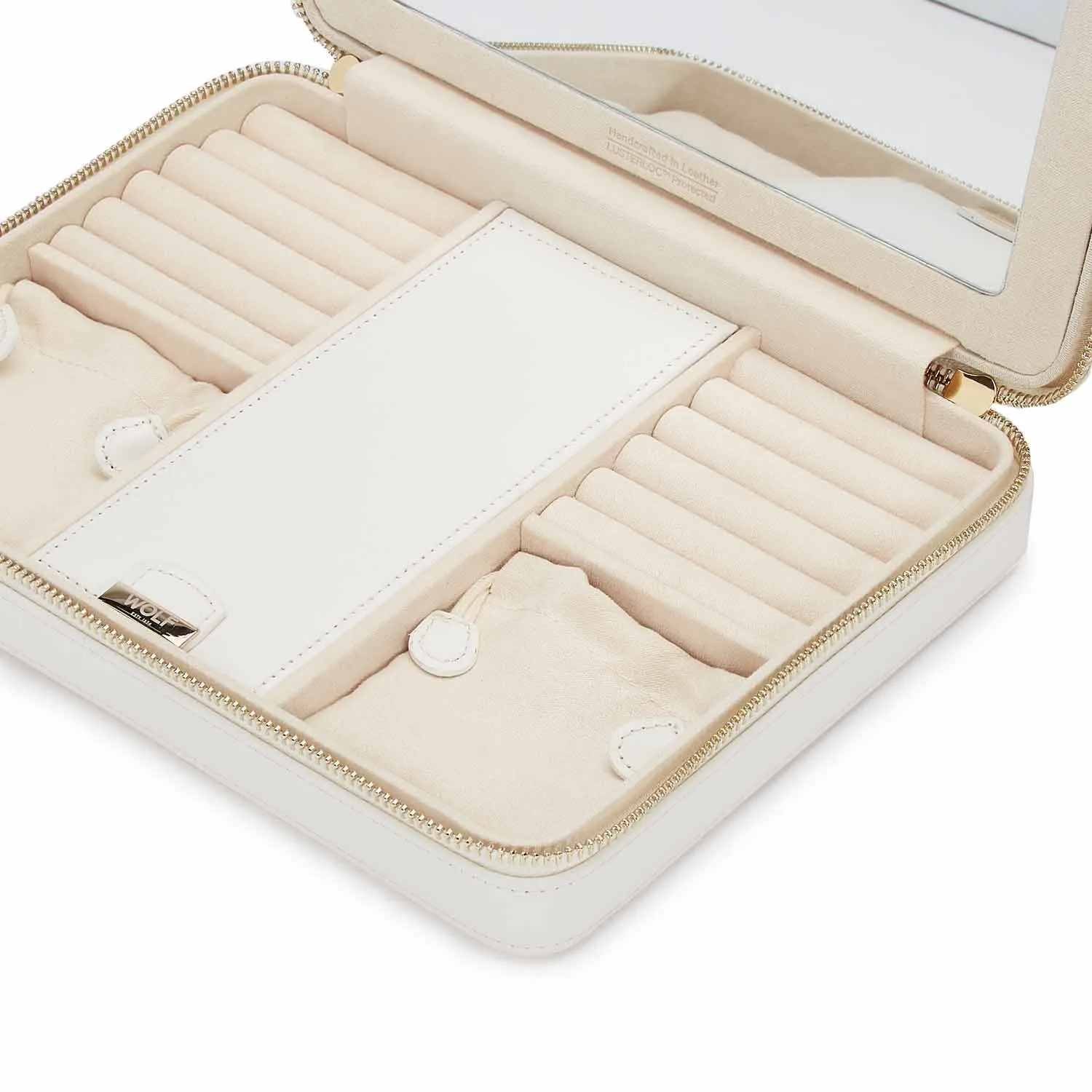 Maria Large Zip Case - White