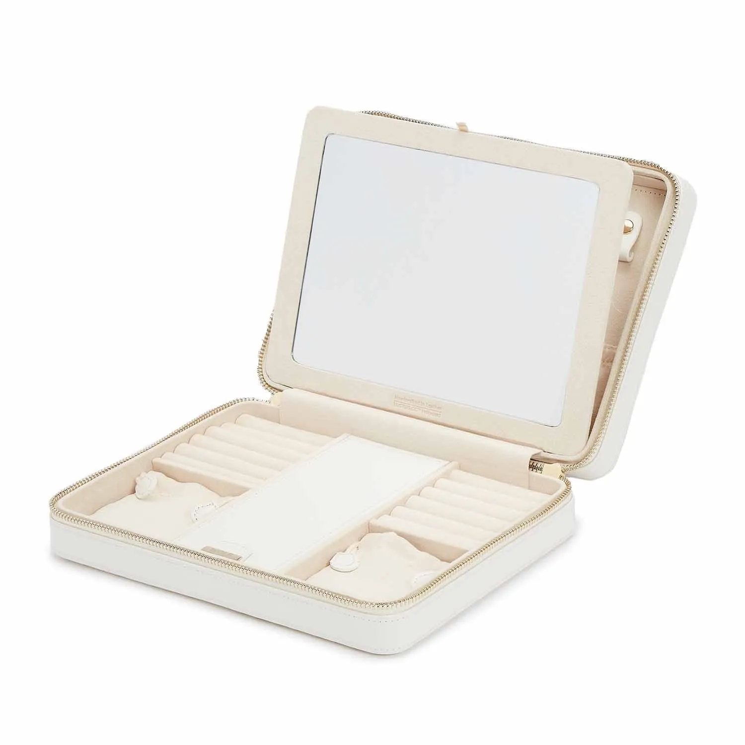 Maria Large Zip Case - White