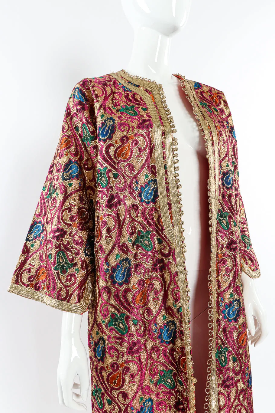 Metallic Brocade Duster
