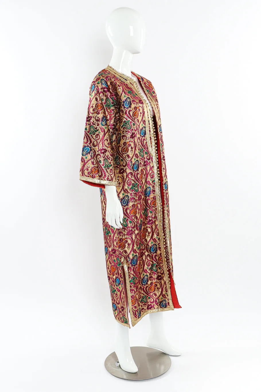 Metallic Brocade Duster