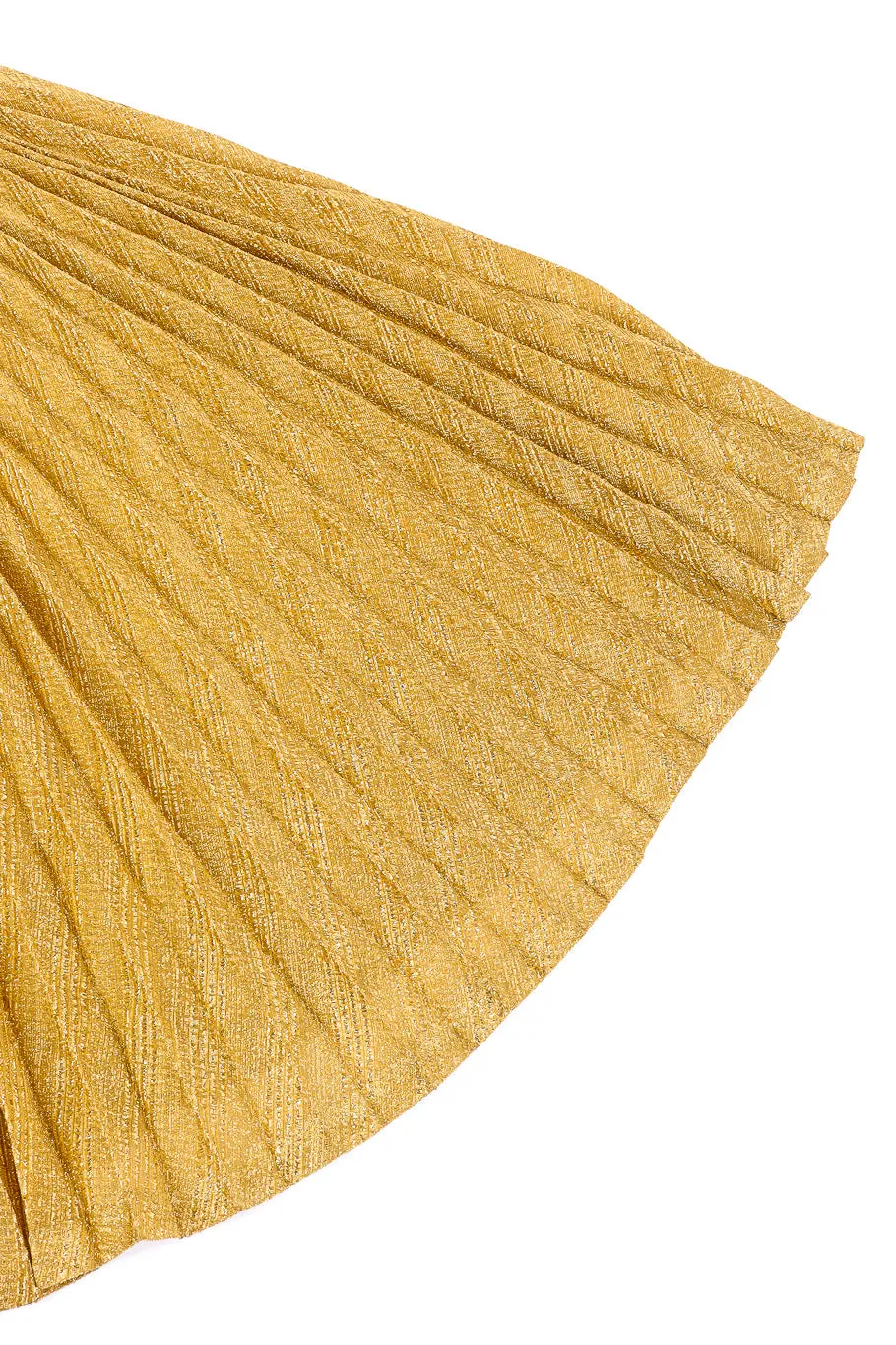 Metallic Pleated Maxi Dress